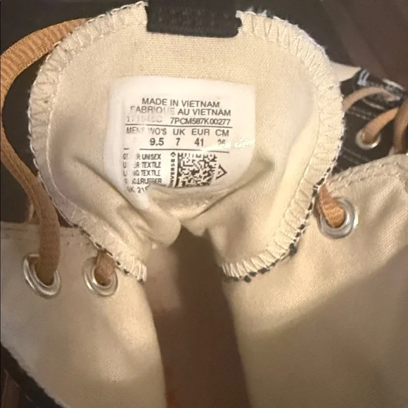 Converse Black and White Athletic Shoes - Picture 7 of 9